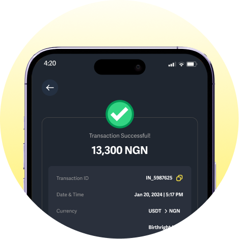 Instant crypto-to-cash conversion